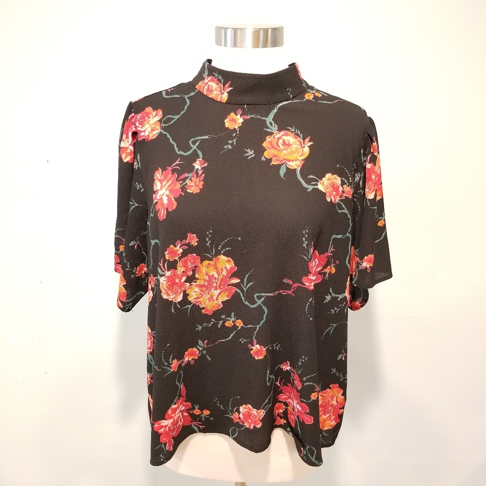 BP Blouse Floral Flattering 1X